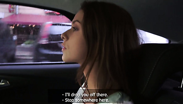 Horny man conceals his face while slender prostitute rides him reverse