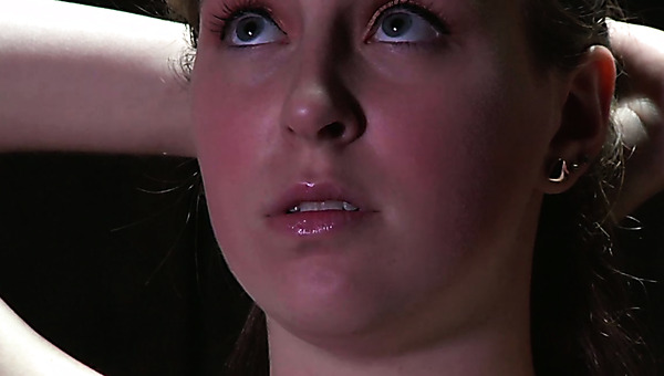 Juggy dark blond whore gets her pinkish fresh cunt tickled with mini vibrator