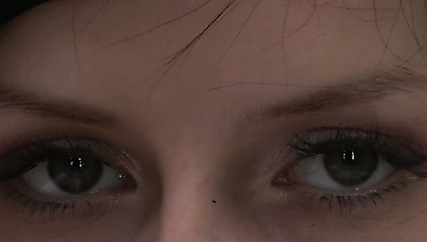 Tempting brunette amateur gets her vagina banged doggy style by voracious man outdoors