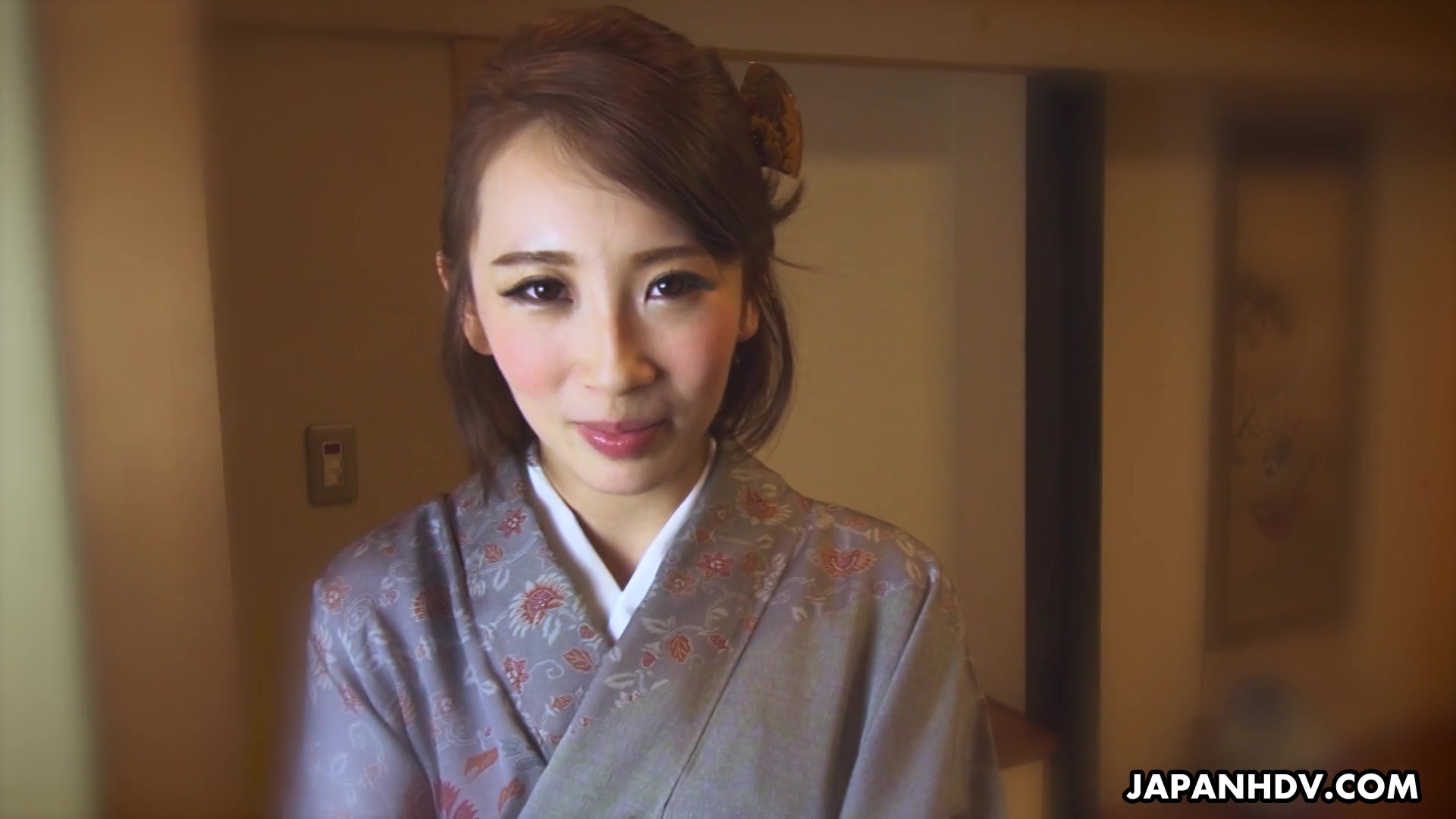 Japanese Kimono Lady Aya Kisaki Wanna Some Sensual Masturbation