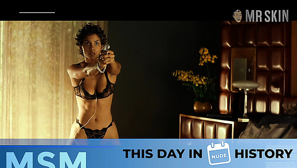 Wearing sexy black lingerie Halle Berry will definitely blow your mind