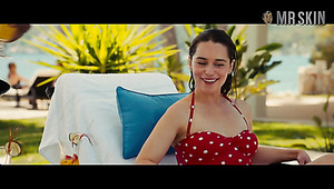 Looking good in bikini Emilia Clarke poses near the pool for you