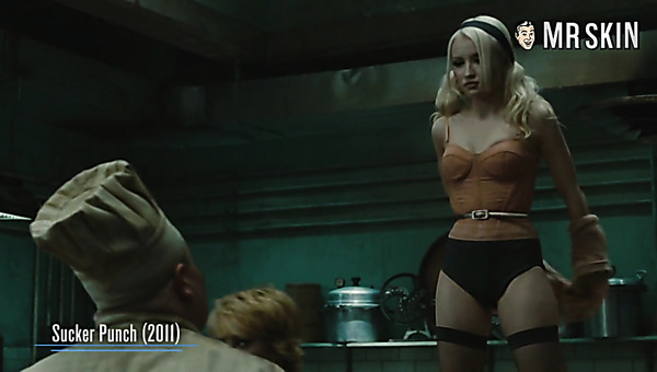 Lots of nice titties flashing performed by sexy hot actress Emily Browning