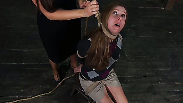 Sultry mistress makes her slave worship her titties