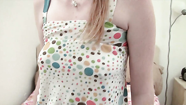 Pale skinned blonde chick Cleo seduced by her college fellow in her bedroom