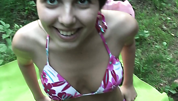 Hungry slut is ready to please two horny men at once