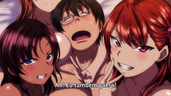 Loser dominates three of his classmates possessing their minds - Hentai