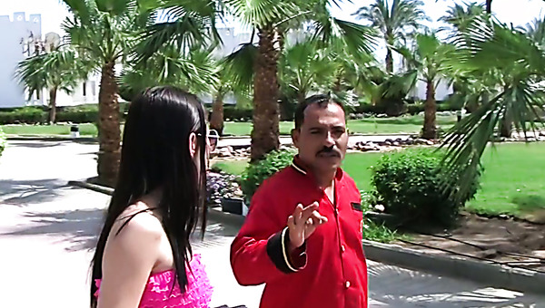 Skanky brunette gets fucked in missionary position