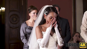 Just Married bride cheats in front of her cuckolding groom