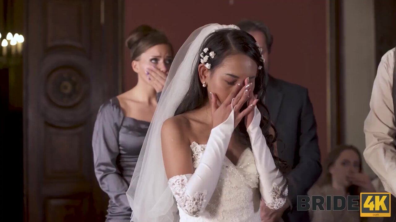 Just Married bride cheats in front of her cuckolding groom