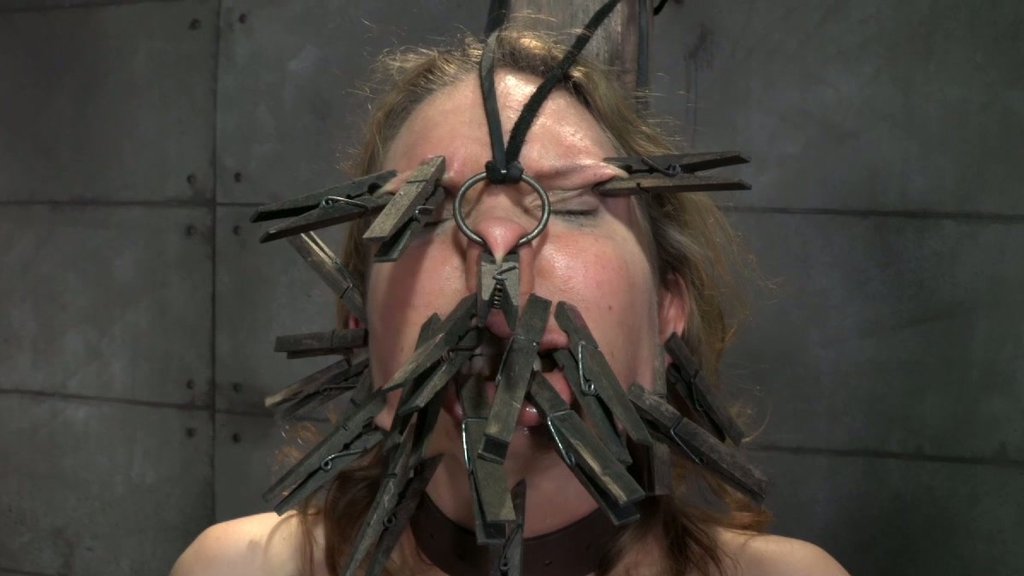 Perverted Couple Put Clothespins On Pretty Much Part Of Rain Degrey S Face