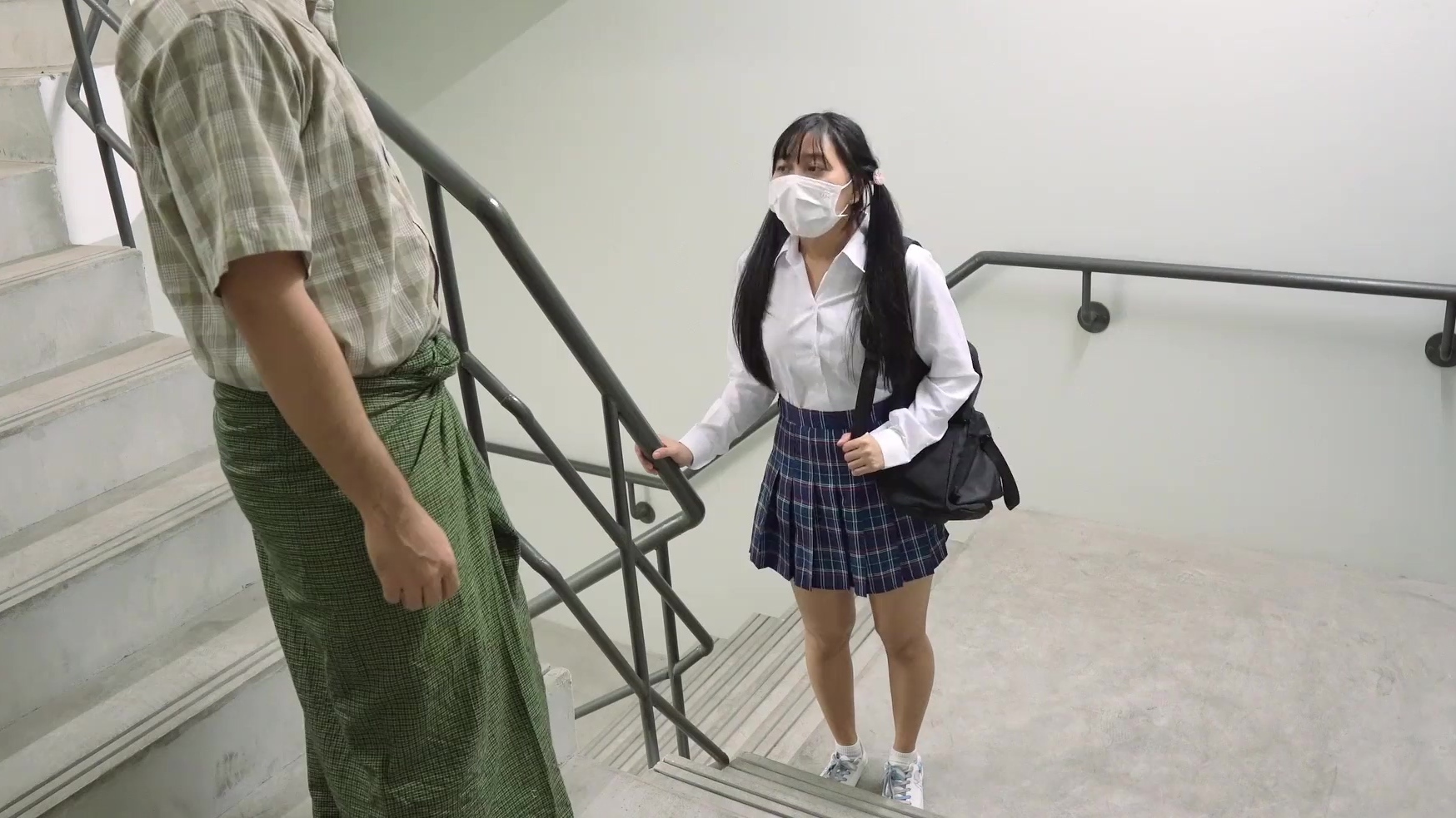 Pretty Asian Teen Lets a Nerdy Neighbor Enjoy Her Tight Pussy To Reward Him For Finding Her Phone