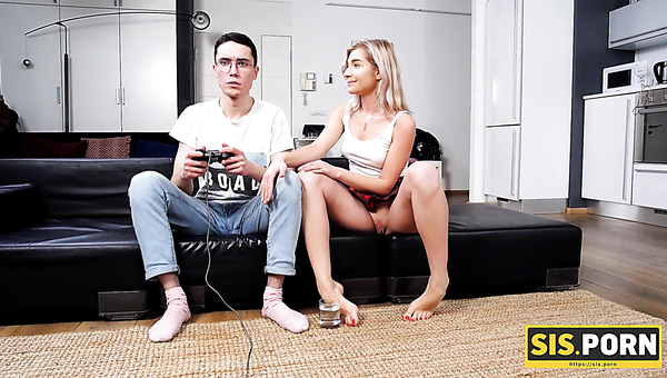 Forget your video games just for a while and fuck me stepbrother