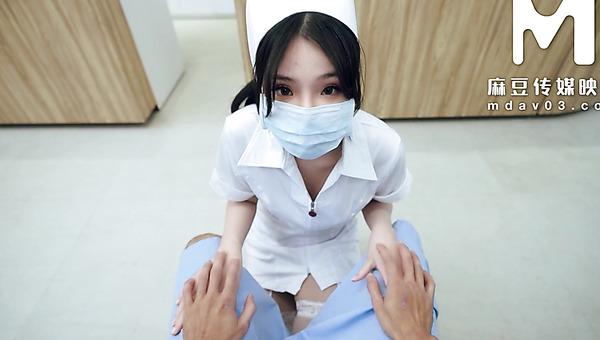 Beautiful Chinese Nurse Serves Doctor's Cock