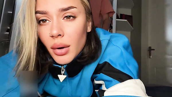 Her only job is to give him a sloppy blowjob and ride his huge cock