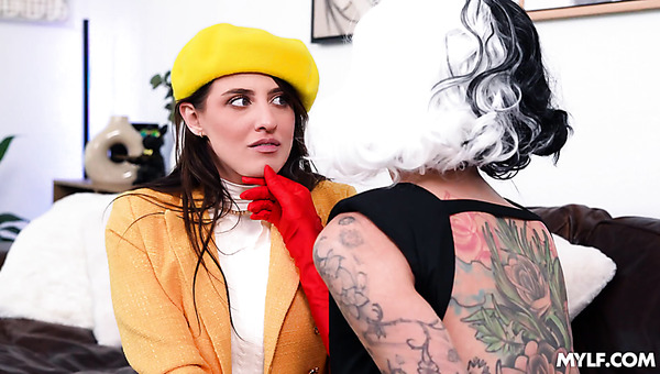 Horny lesbian milf wants to fuck a young babe with her strap-on toy