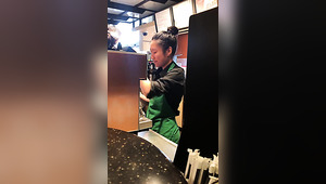 Intimate moment between a petite beauty and her passionate partner