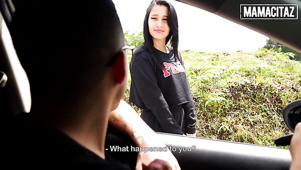 Petite Black-Haired Latina Hooks Up with Stranger for Steamy Encounter