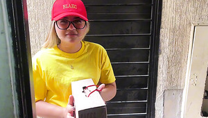 Fat butted delivery girl gets fucked for being late POV