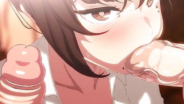 Kobeni sucks two dicks hard and soaks in sperm