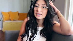 POV Cheating Stepsis Squirts Hard On Stepbrother's Hard Cock