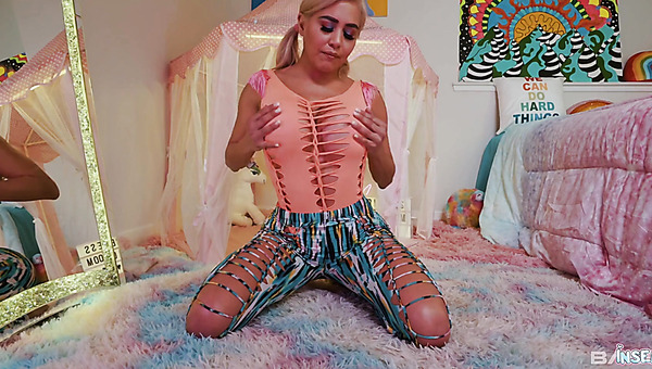 Busty blonde Harley enjoys his cock in her favorite positions POV