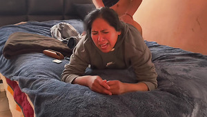 Thick latina stayed home to fuck with him instead of anything else