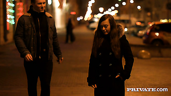 Romantic girl Katarina Muti fucks her BF after a winter walk