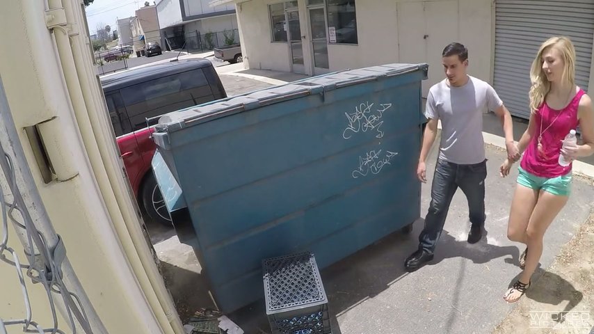 854px x 480px - Reality outdoor sex behind the trash can with Alexa Grace