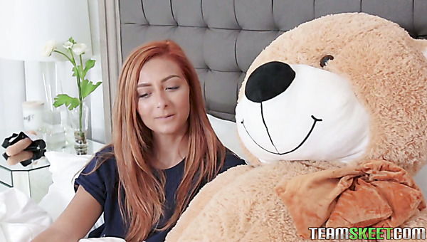 Horn-mad Kadence Marie switches from masturbation to pleasing her stud