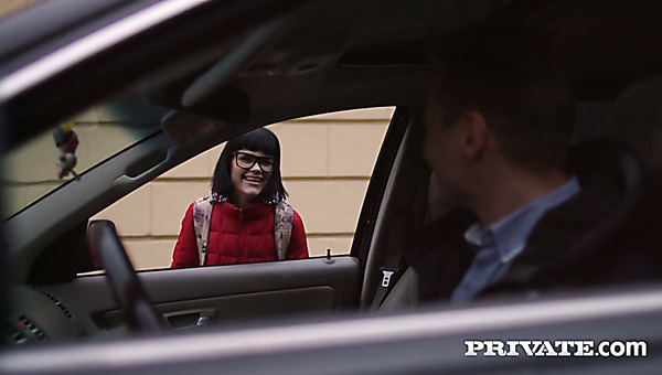 Raven haired hottie Rita Lee gets picked up easily for awesome intercourse