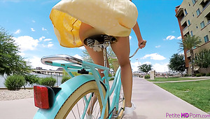 Ardent cyclist with juicy booty Avi Love gets banged doggy style